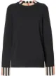 Image 1 of Burberry Icon Stripe trim jumper