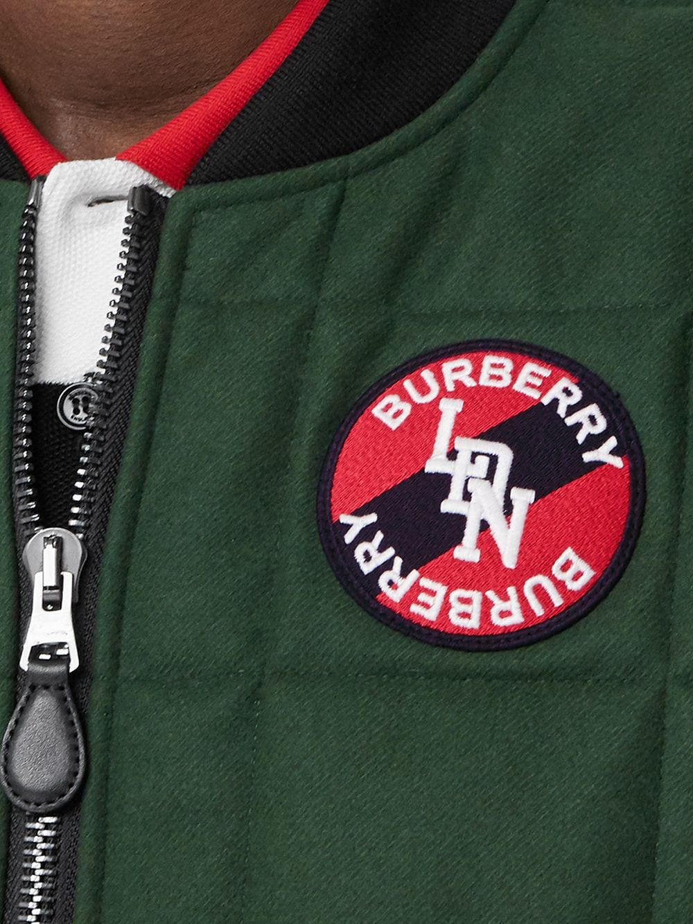 фото Burberry куртка-бомбер с логотипом