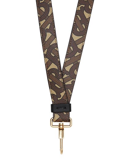 Burberry TB monogram print lanyard brown | MODES