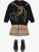الصورة 2 من Burberry Kids سويت شيرت بطبعة شكل بسلاسل