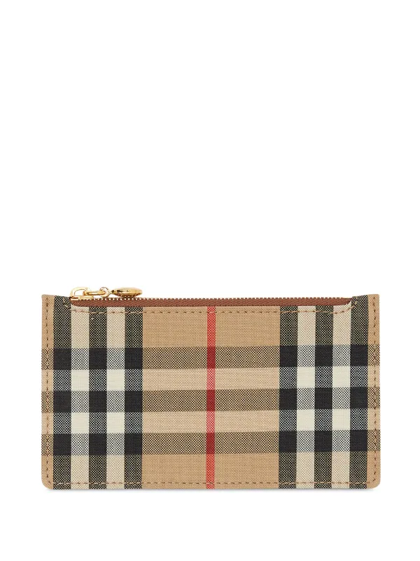 burberry vintage check card case