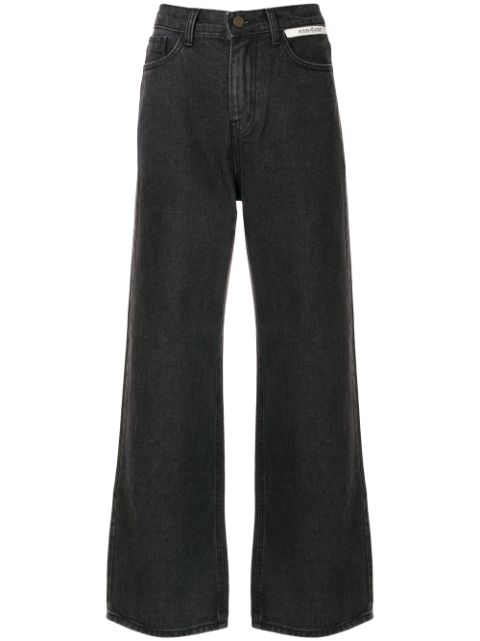 Kimhekim Black Label Wide Leg Denim Jeans Ss20 | Farfetch.com