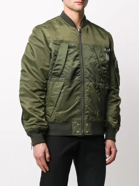 diesel bomber jacket green