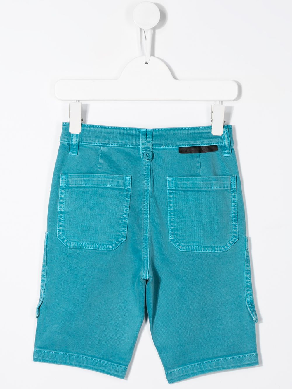 Shop Stella Mccartney Corduroy Shorts In Blue