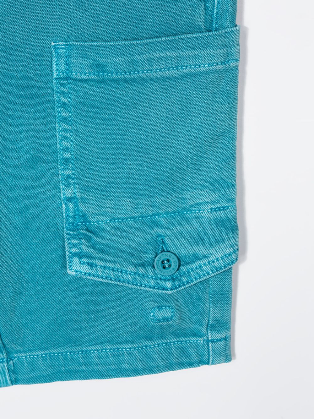 Shop Stella Mccartney Corduroy Shorts In Blue