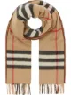 Image 1 of Burberry check cashmere scarf