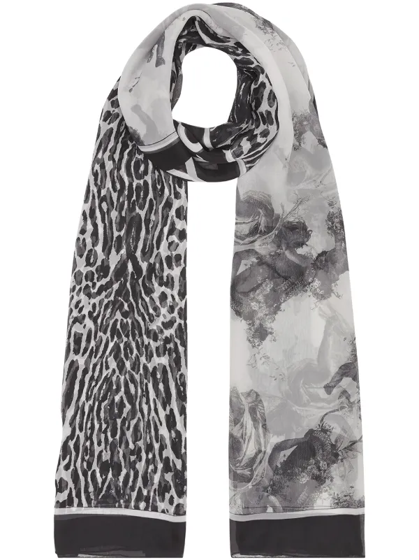 burberry leopard print scarf