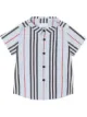 الصورة 1 من Burberry Kids قميص مخطط بأكمام قصيرة