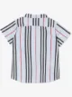 Burberry Kids قميص مخطط بأكمام قصيرة