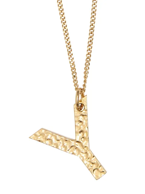 Burberry Y Charm Necklace - Farfetch