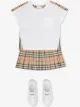 الصورة 2 من Burberry Kids تيشيرت مزين بخطوط