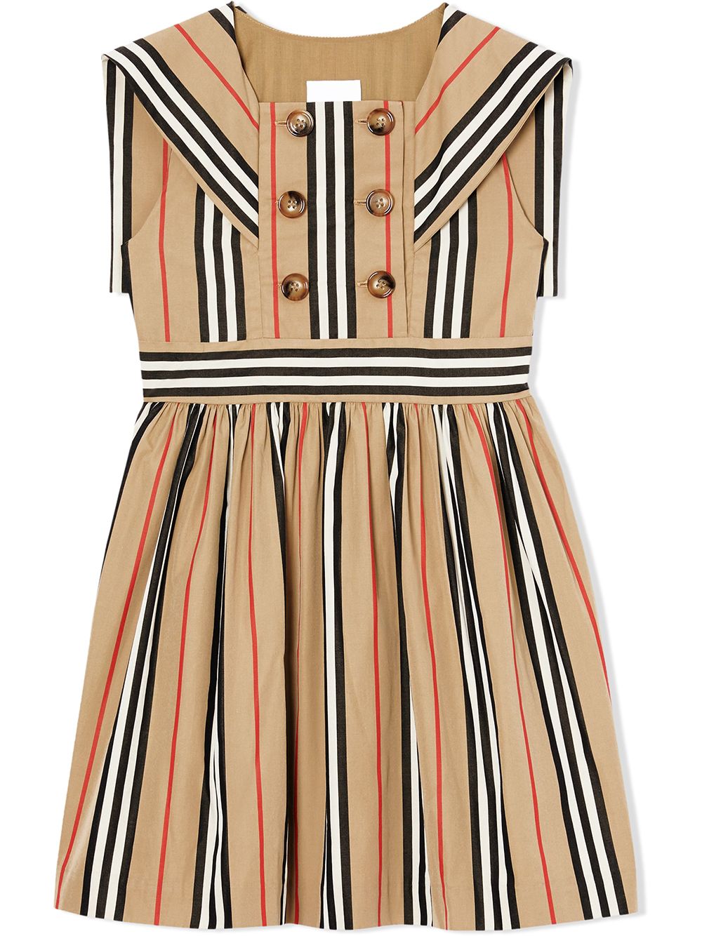 фото Burberry kids платье в полоску icon stripe