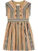الصورة 1 من Burberry Kids فستان بخطوط كلاسيكية
