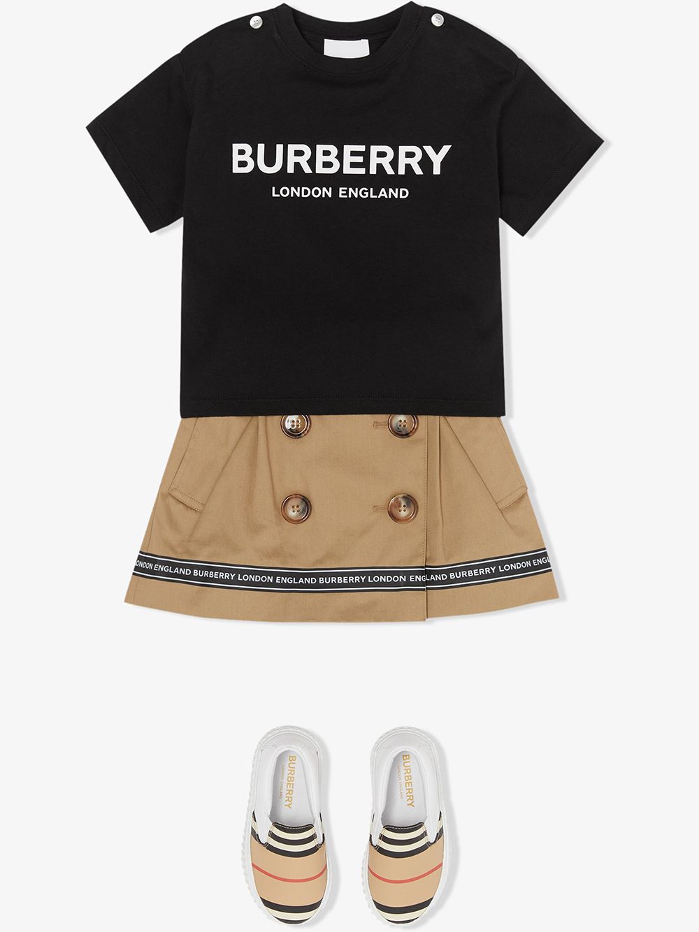 фото Burberry kids футболка с логотипом