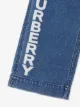 Burberry Kids جينز بطبعة شعار الماركة