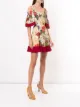 Dolce & Gabbana short floral print charmeuse dress