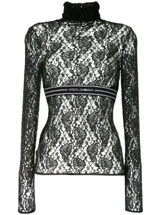 dolce and gabbana lace top