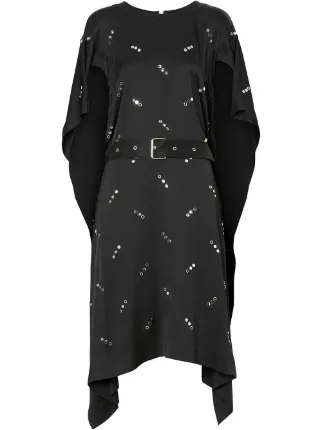 Shop black & metallic Burberry embellished asymmetric dress with Express  Delivery - Farfetch