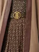 Burberry monogram motif buckle belt