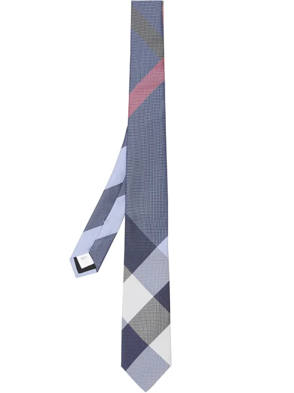 burberry pink check tie