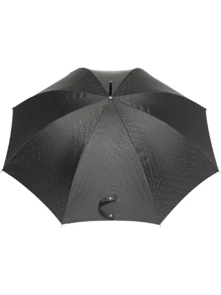 Burberry monogram printed Umbrella Black FARFETCH UK