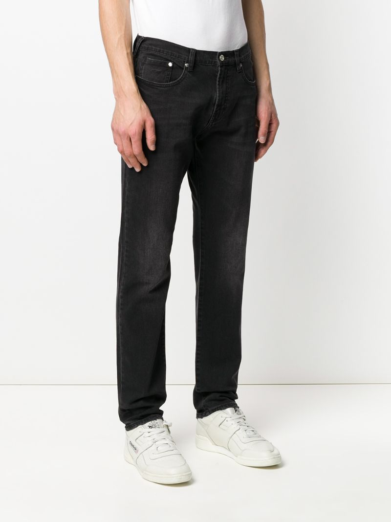 Shop Ps By Paul Smith Regular Fit Stonewashed Jeans In Black