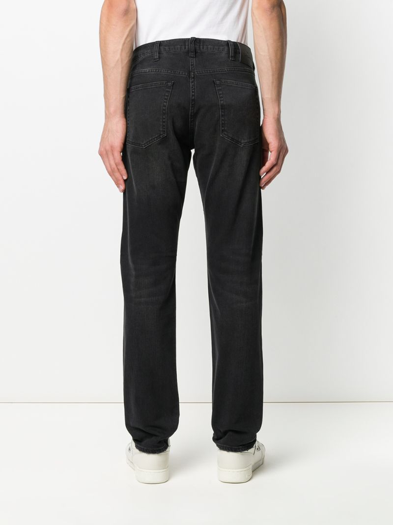 Shop Ps By Paul Smith Regular Fit Stonewashed Jeans In Black