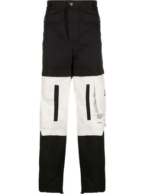 Diesel two-tone convertible trousers