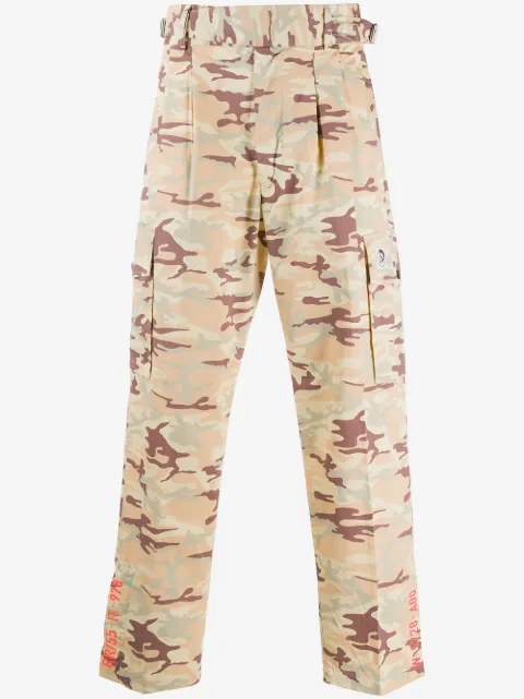 Diesel pantalones tipo cargo con motivo militar