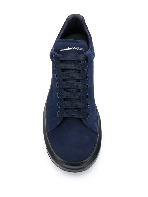 navy blue suede alexander mcqueen