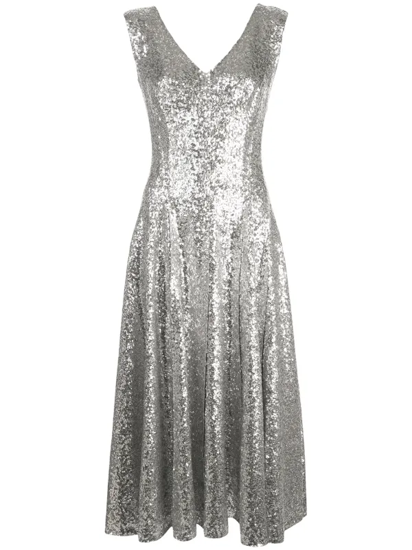 sequin a line gown