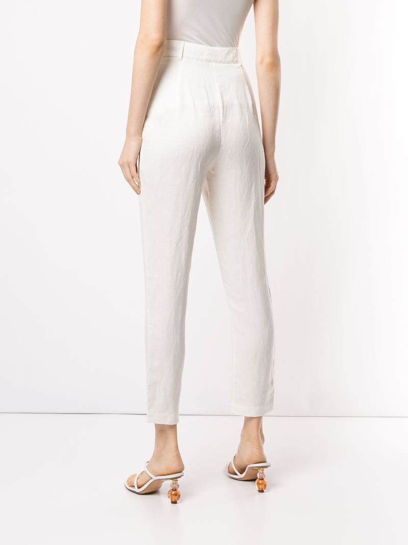 Shop Sir Laney High-waisted Trousers In White