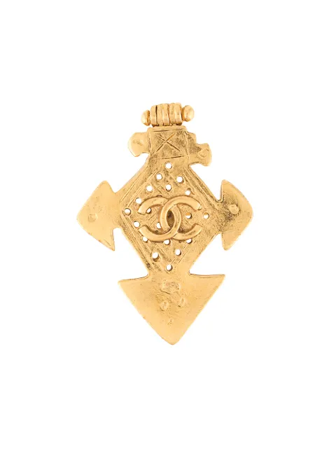 CHANEL Pre-Owned 1994 logo brooch