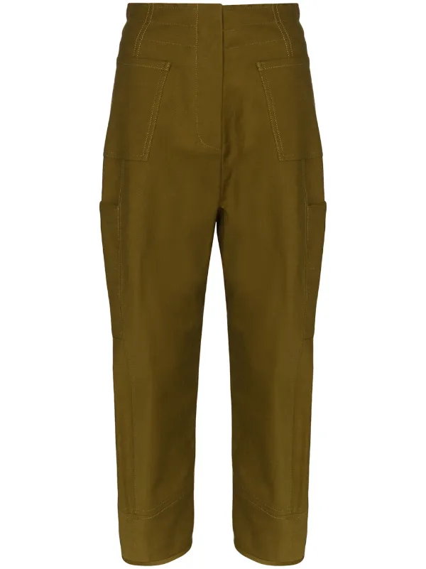 wide leg cargo trousers