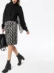 Image 2 of Ashley Williams skull and bones midi skirt