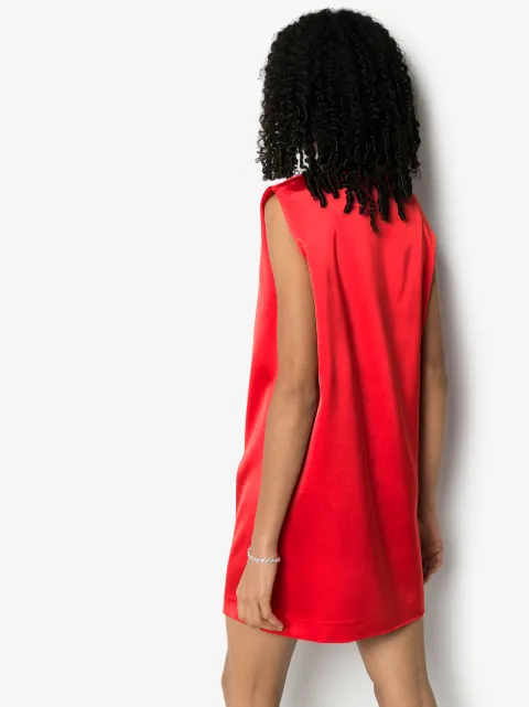 Shop red GAUGE81 Cali draped mini dress 