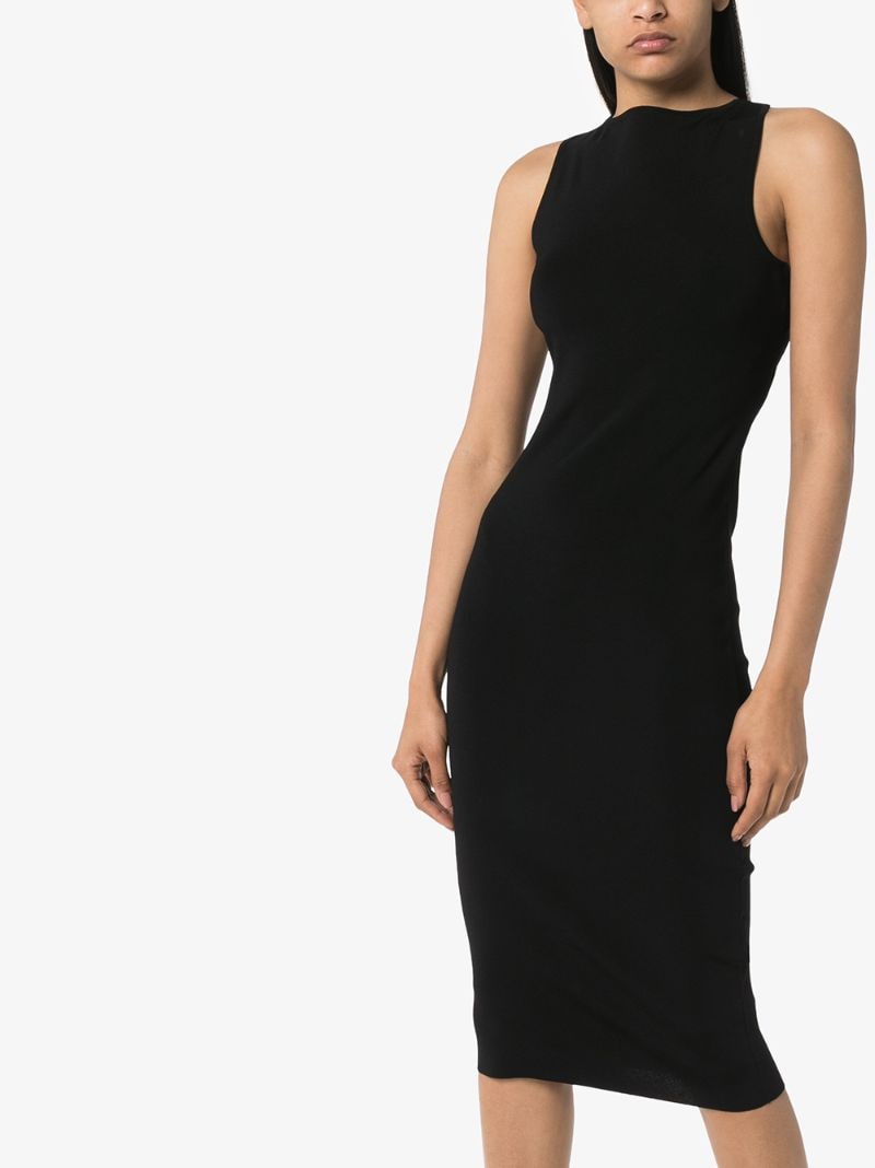 Shop Gauge81 Madrid Sleeveless Midi Dress In Black