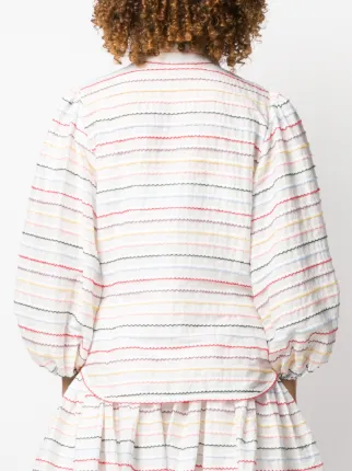 Zinnia scallop stripe shirt展示图