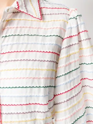 Zinnia scallop stripe shirt展示图