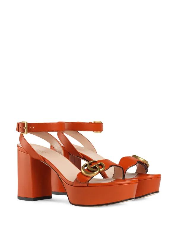 platform sandal with double g