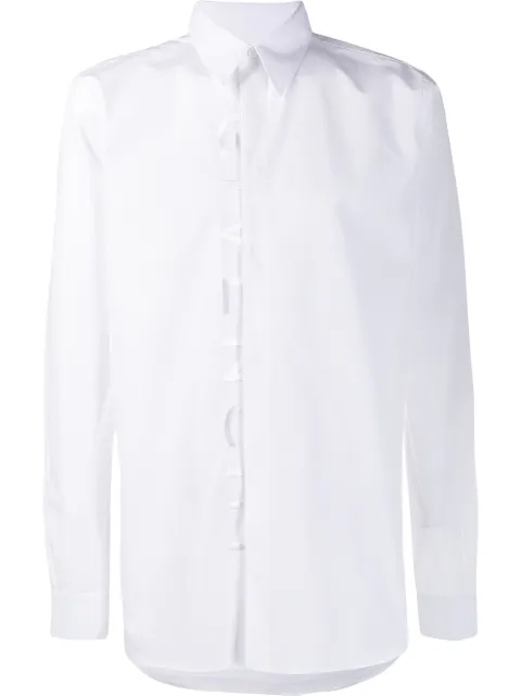 Givenchy camisa con logo bordado en el frente
