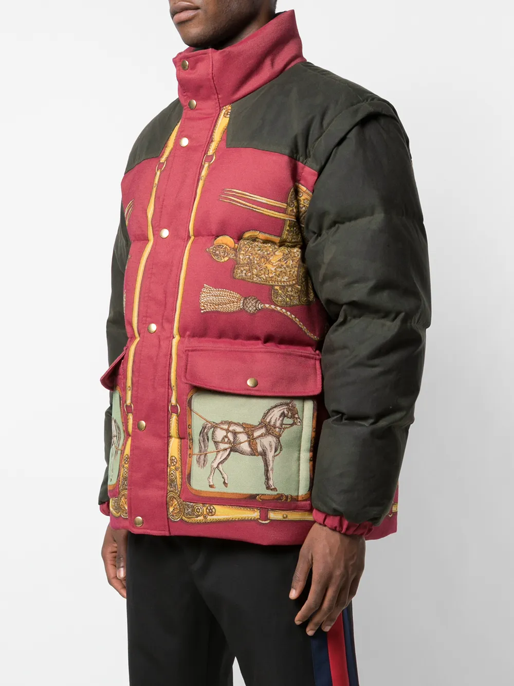 gucci red puffer jacket