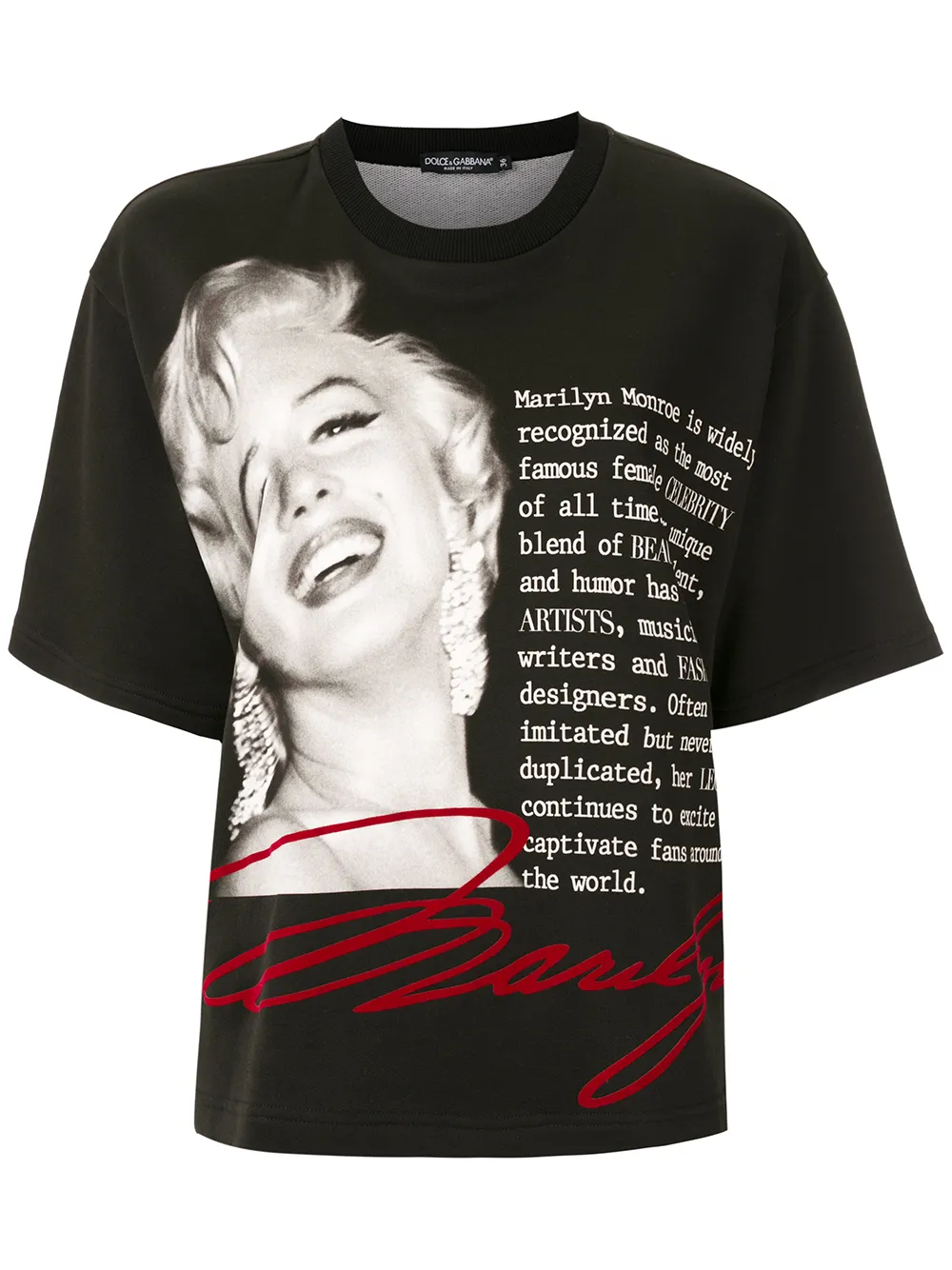 Dolce gabbana marilyn monroe t shirt sales