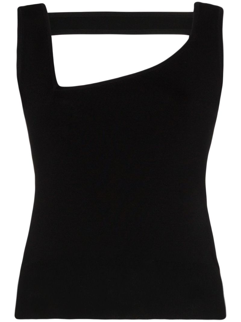 Shop Gauge81 Almeria Cutout Vest Top In Black