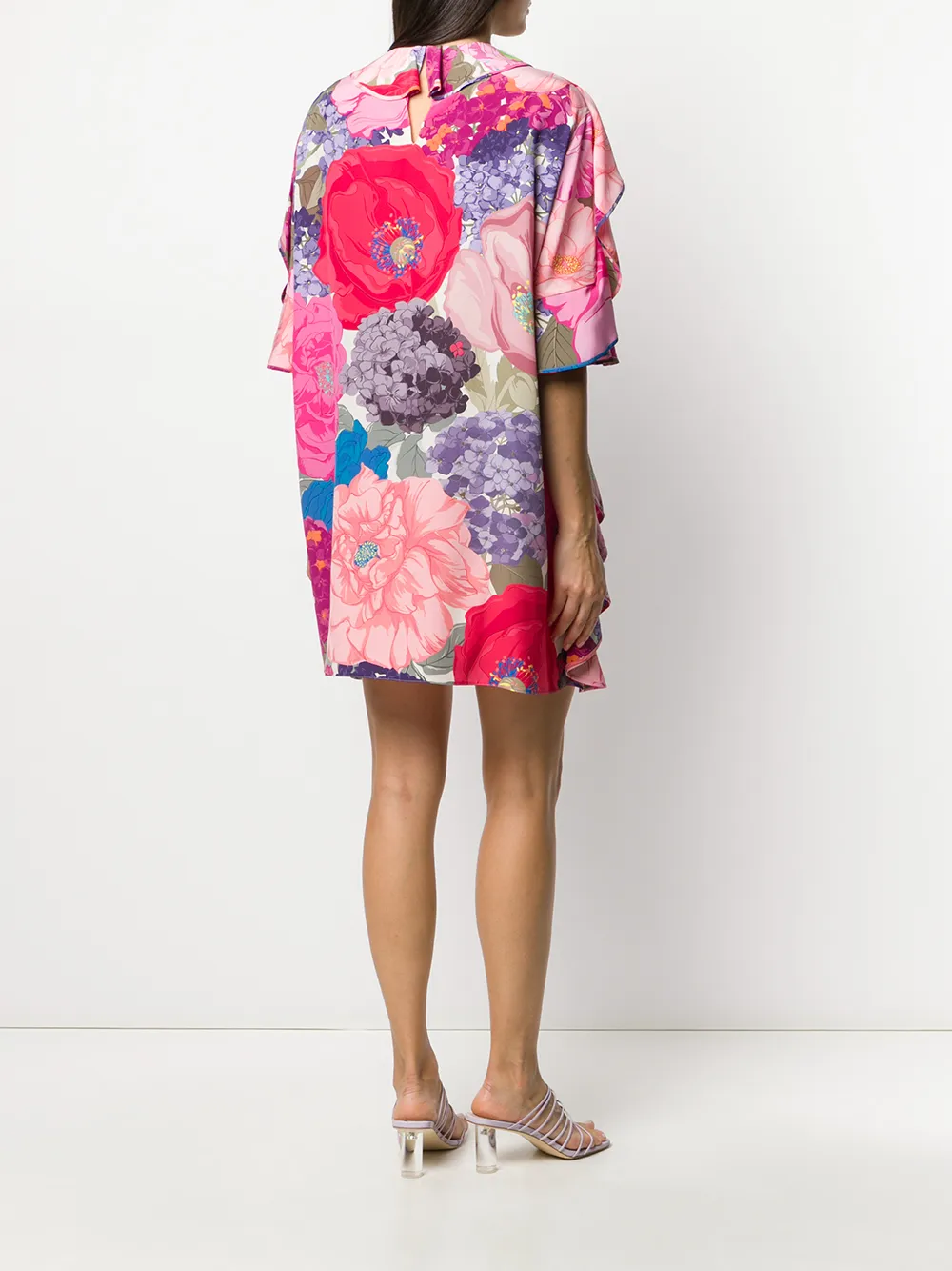 Valentino Garavani floral print ruffled dress | Clothing | Image 4