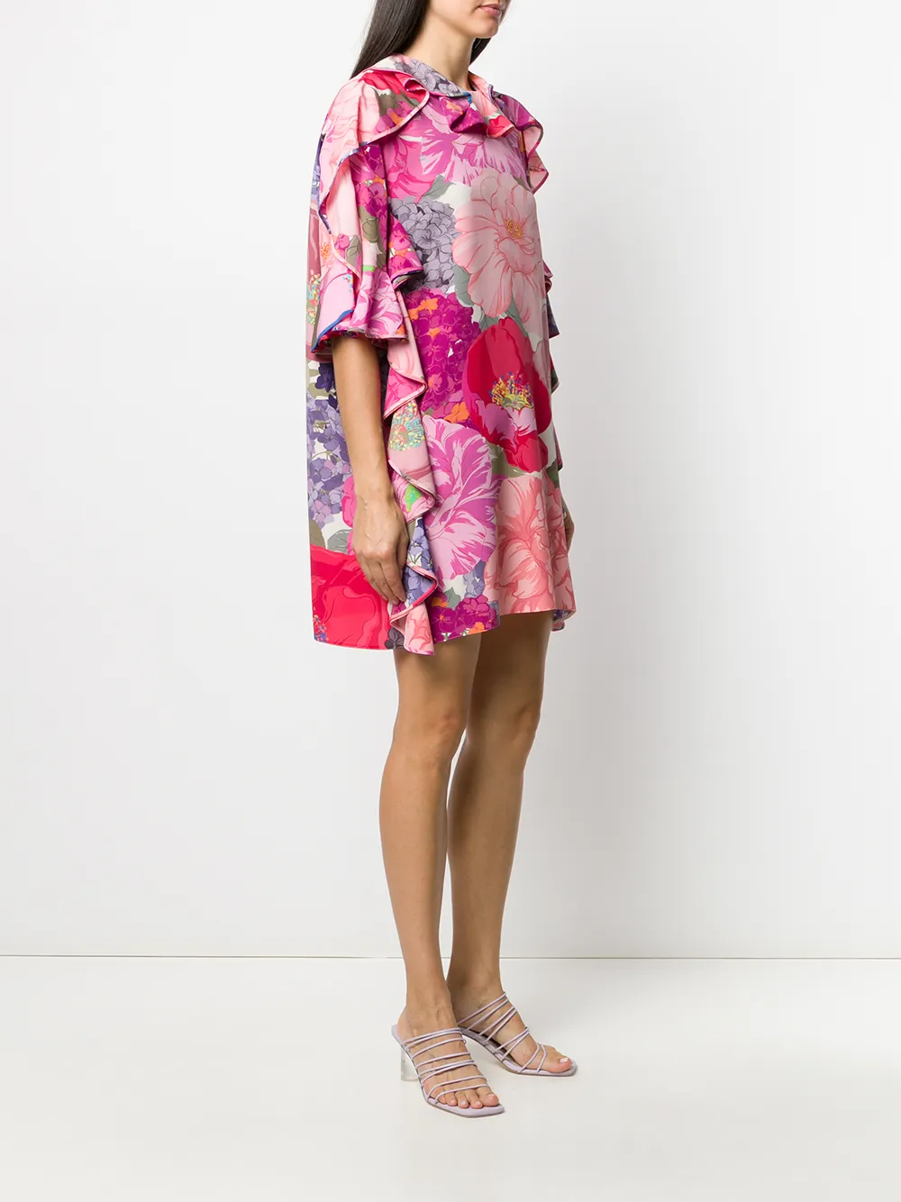 Valentino Garavani floral print ruffled dress | Dresses | Image 3
