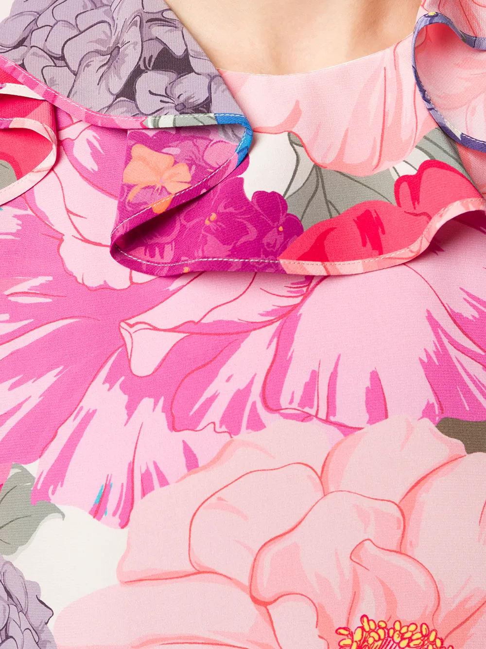 Valentino Garavani floral print ruffled dress | Image 5