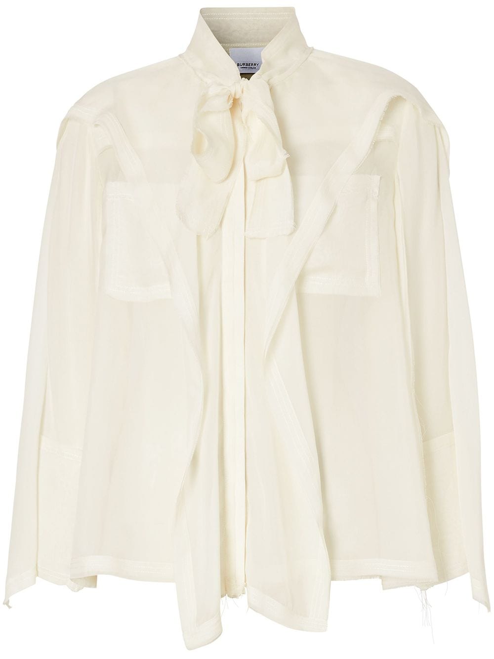 Burberry Ruffled pussy-bow Blouse - Farfetch