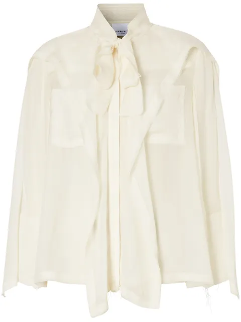 burberry pussy bow blouse