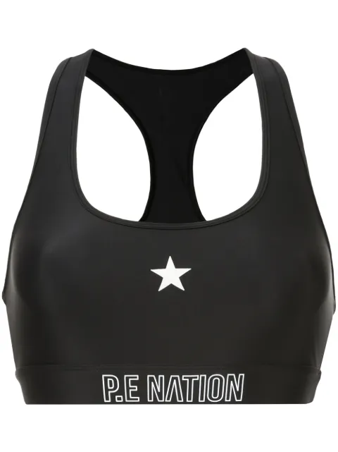P.E Nation circuit racer back sports bra